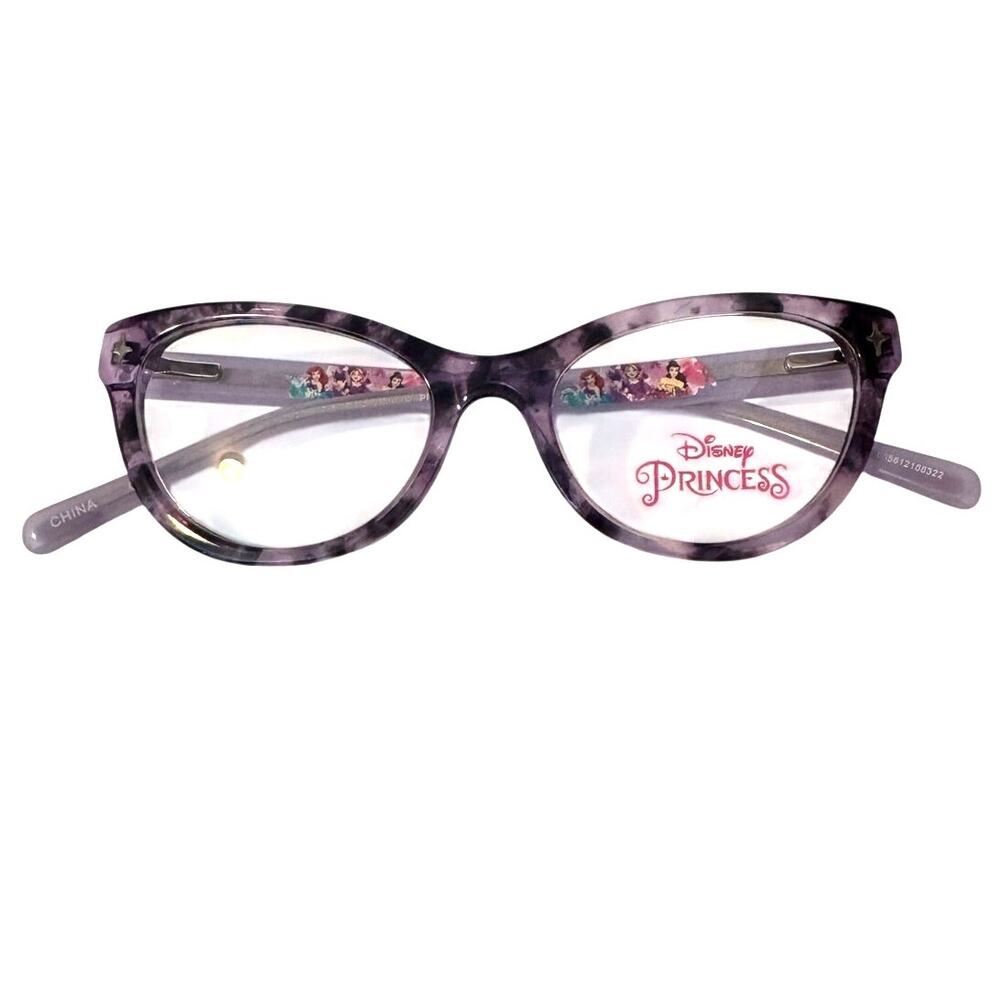 NEWDisney Princesses PRE906 Girl's Purple Tortoise Full Rim Glasses